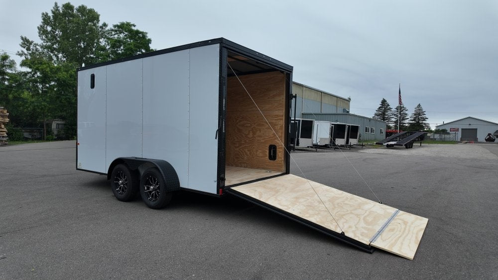 7 x 14 TA Enclosed Trailer - Black Out Package - .080 Polycore - 7' Interior - Enclosed - Stryker Dealership Group