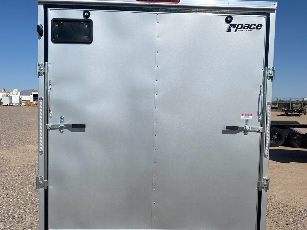 7 x 16 Outback DLX Flat Top V Nose (2) - 3500 lbs Axles - Enclosed - Stryker Dealership Group