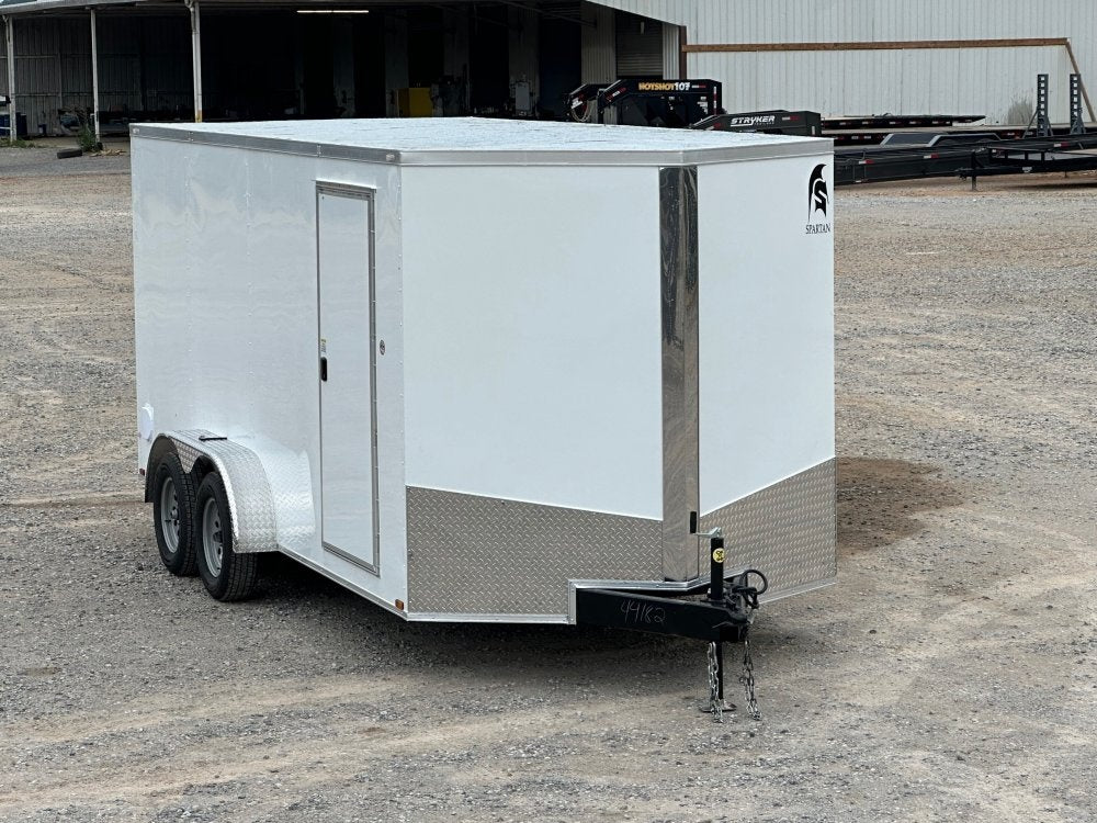 7 x 16 Spartan Avenger Series TA (2) 3.5k Axles 84" Interior Height + UTV Steel Package - Enclosed - Stryker Dealership Group