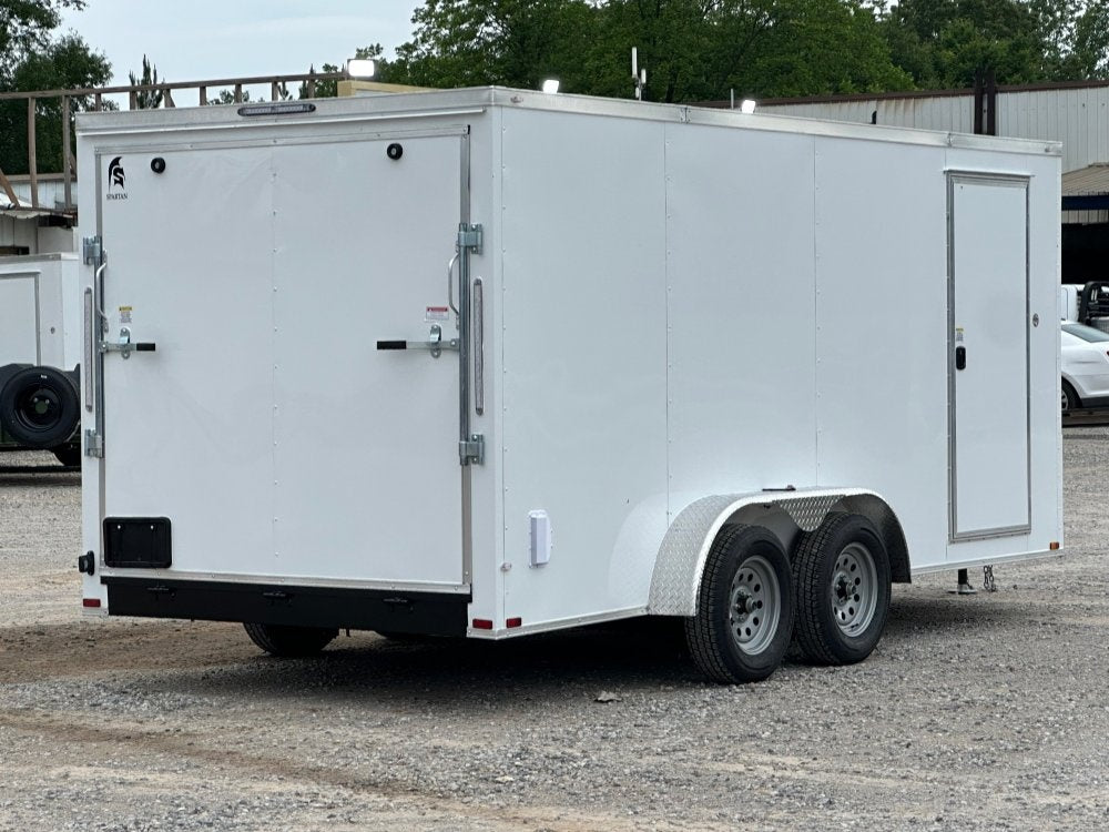 7 x 16 Spartan Avenger Series TA (2) 3.5k Axles 84" Interior Height + UTV Steel Package - Enclosed - Stryker Dealership Group