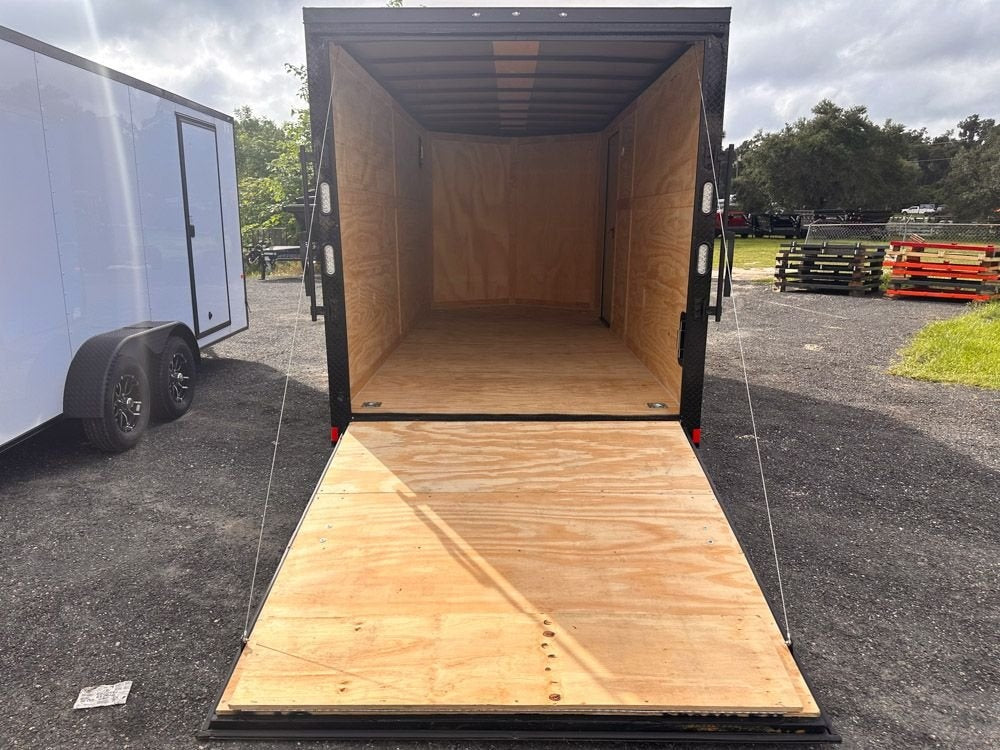 7 x 16 TA Enclosed Trailer - Black Out Package - .080 Polycore - 7' Interior - Enclosed - Stryker Dealership Group
