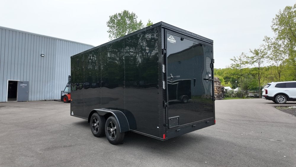 7 x 16 TA Enclosed Trailer - Black Out Package - .080 Polycore - 7' Interior - Enclosed - Stryker Dealership Group