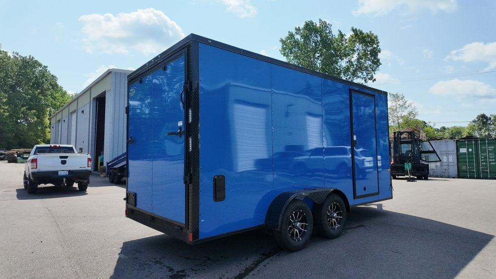 7 x 16 TA Enclosed Trailer - Black Out Package - .080 Polycore - 7' Interior - Enclosed - Stryker Dealership Group