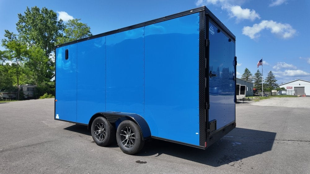 7 x 16 TA Enclosed Trailer - Black Out Package - .080 Polycore - 7' Interior - Enclosed - Stryker Dealership Group