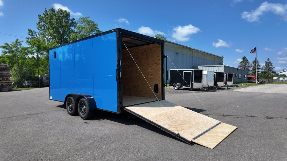 7 x 16 TA Enclosed Trailer - Black Out Package - .080 Polycore - 7' Interior - Enclosed - Stryker Dealership Group