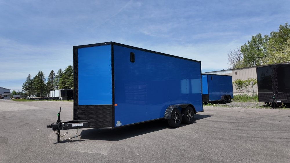 7 x 16 TA Enclosed Trailer - Black Out Package - .080 Polycore - 7' Interior - Enclosed - Stryker Dealership Group