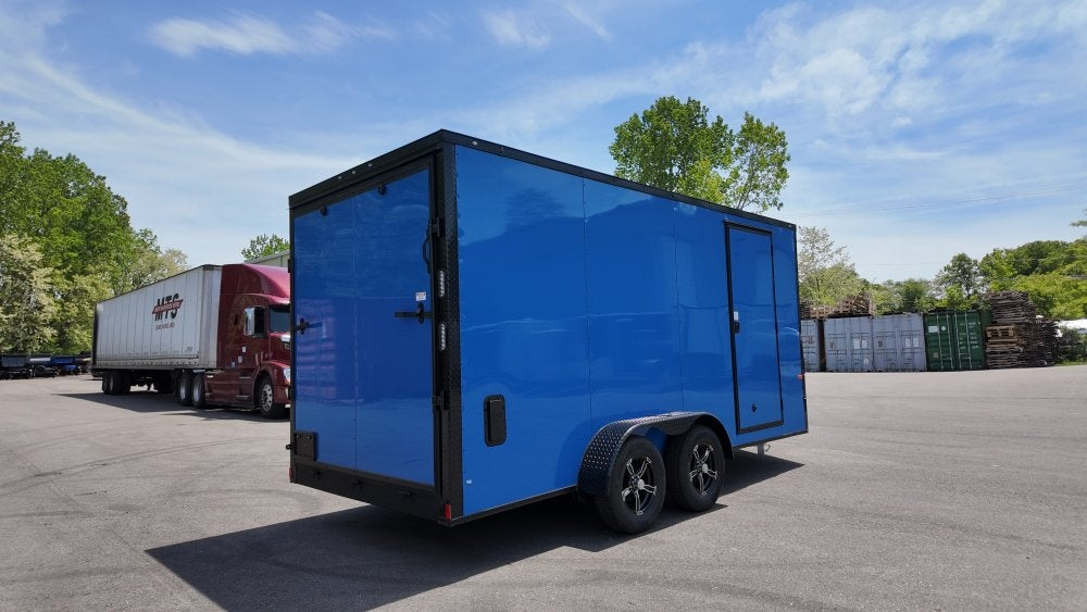 7 x 16 TA Enclosed Trailer - Black Out Package - .080 Polycore - 7' Interior - Enclosed - Stryker Dealership Group