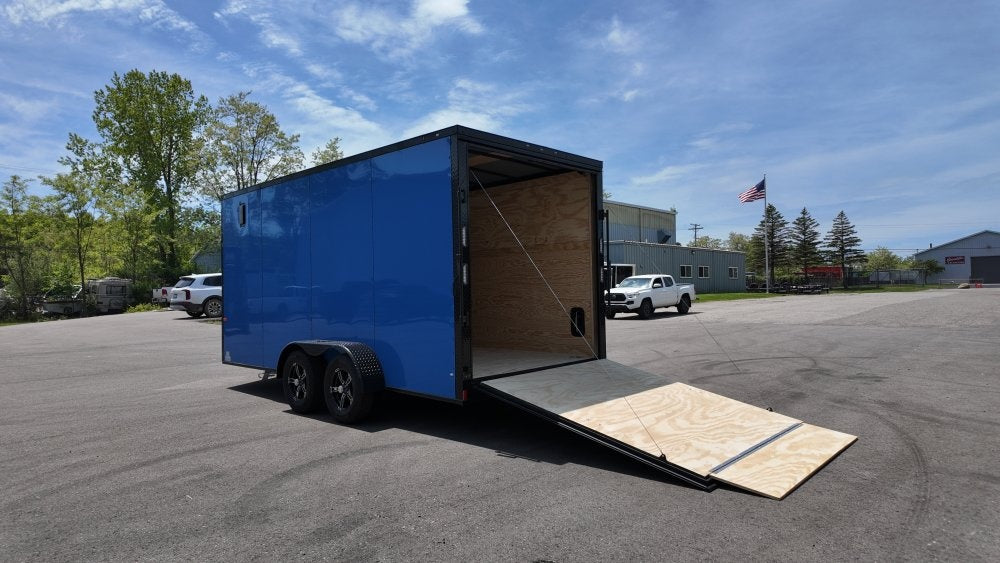 7 x 16 TA Enclosed Trailer - Black Out Package - .080 Polycore - 7' Interior - Enclosed - Stryker Dealership Group