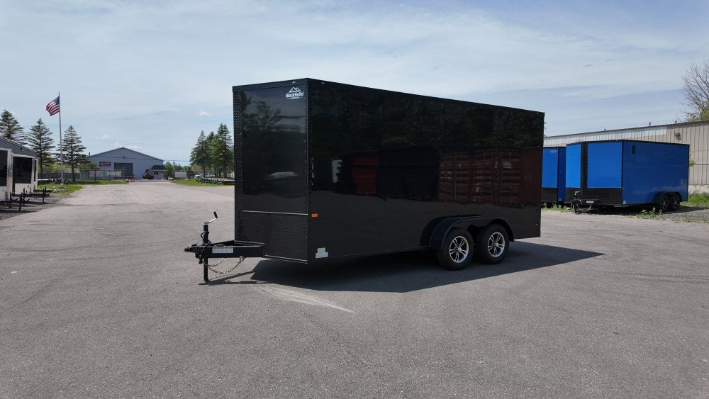 7 x 16 TA Enclosed Trailer - Black Out Package - .080 Polycore - 7' Interior - Enclosed - Stryker Dealership Group