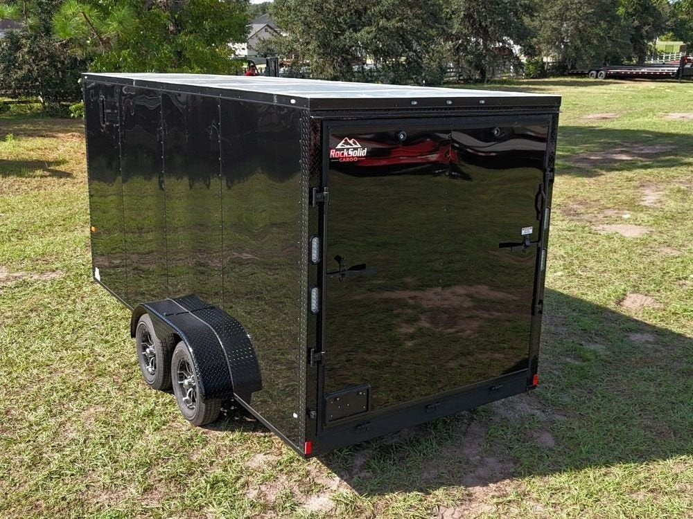 7 x 16 TA Enclosed Trailer - Black Out Package - .080 Polycore - 7' Interior - Enclosed/Enclosed - Stryker Dealership Group