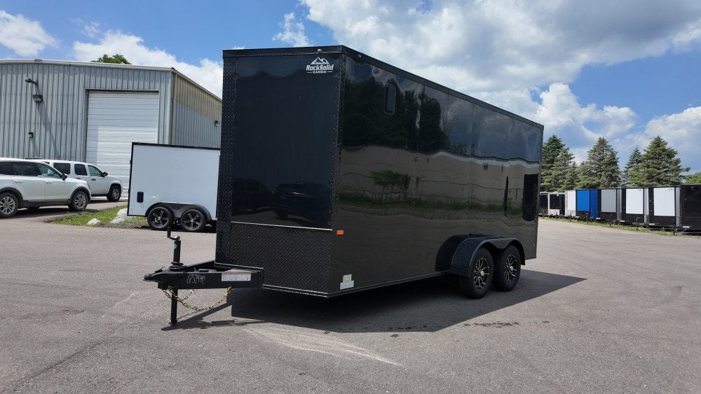 7 x 16 TA Enclosed Trailer - Black Out Package - .080 Polycore - 7' Interior - Enclosed/Enclosed - Stryker Dealership Group