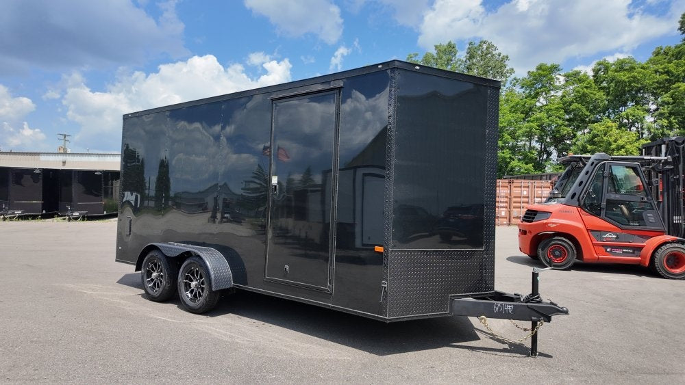 7 x 16 TA Enclosed Trailer - Black Out Package - .080 Polycore - 7' Interior - Enclosed/Enclosed - Stryker Dealership Group