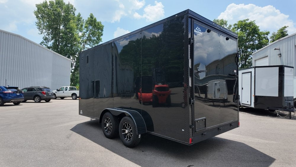 7 x 16 TA Enclosed Trailer - Black Out Package - .080 Polycore - 7' Interior - Enclosed/Enclosed - Stryker Dealership Group