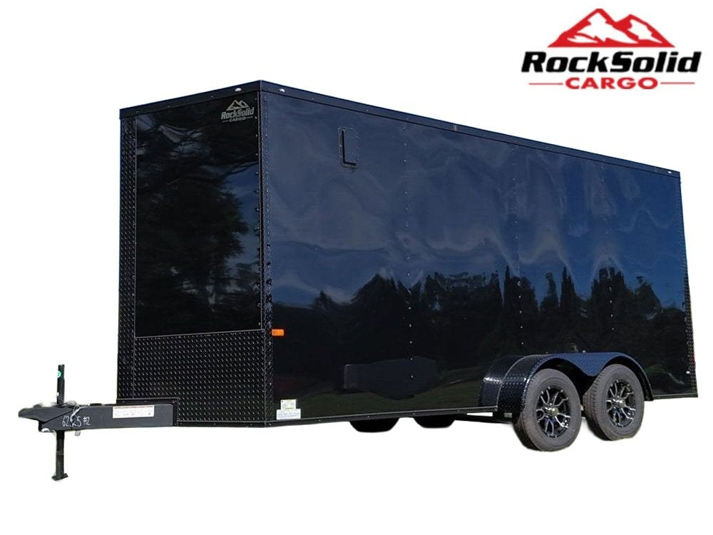 7 x 16 TA Enclosed Trailer - Black Out Package - .080 Polycore - 7' Interior - Enclosed/Enclosed - Stryker Dealership Group