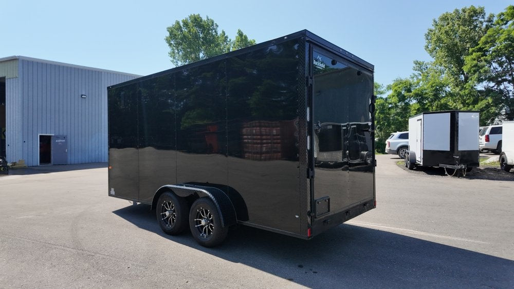 7 x 16 TA Enclosed Trailer - Black Out Package - .080 Polycore - 7' Interior - Enclosed/Enclosed - Stryker Dealership Group