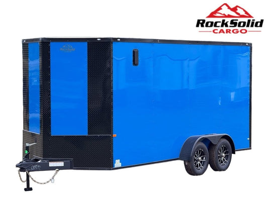 7 x 16 TA Enclosed Trailer - Black Out Package - .080 Polycore - 7' Interior - Enclosed/Enclosed - Stryker Dealership Group
