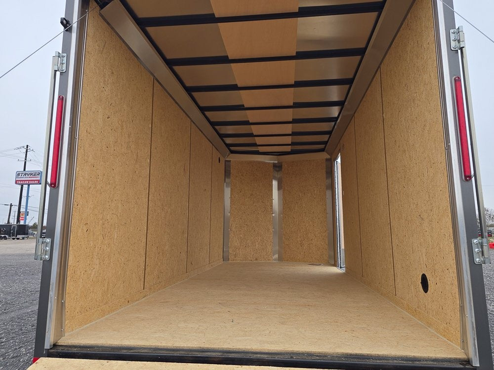 7' x 16' Traverse DLX Flat Top V Nose (2) - 3500 lb Axle - Enclosed - Stryker Dealership Group