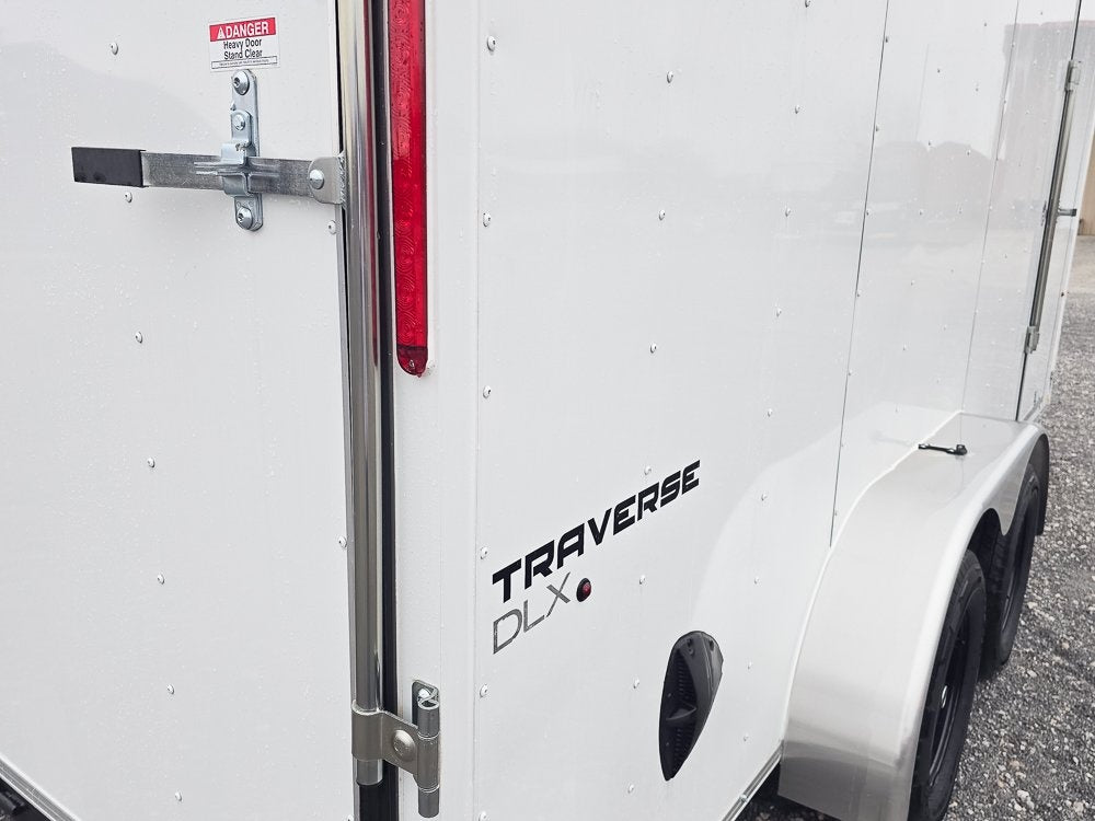 7' x 16' Traverse DLX Flat Top V Nose (2) - 3500 lb Axle - Enclosed - Stryker Dealership Group