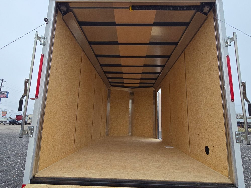 7' x 16' Traverse DLX Flat Top V Nose (2) - 3500 lb Axle - Enclosed - Stryker Dealership Group