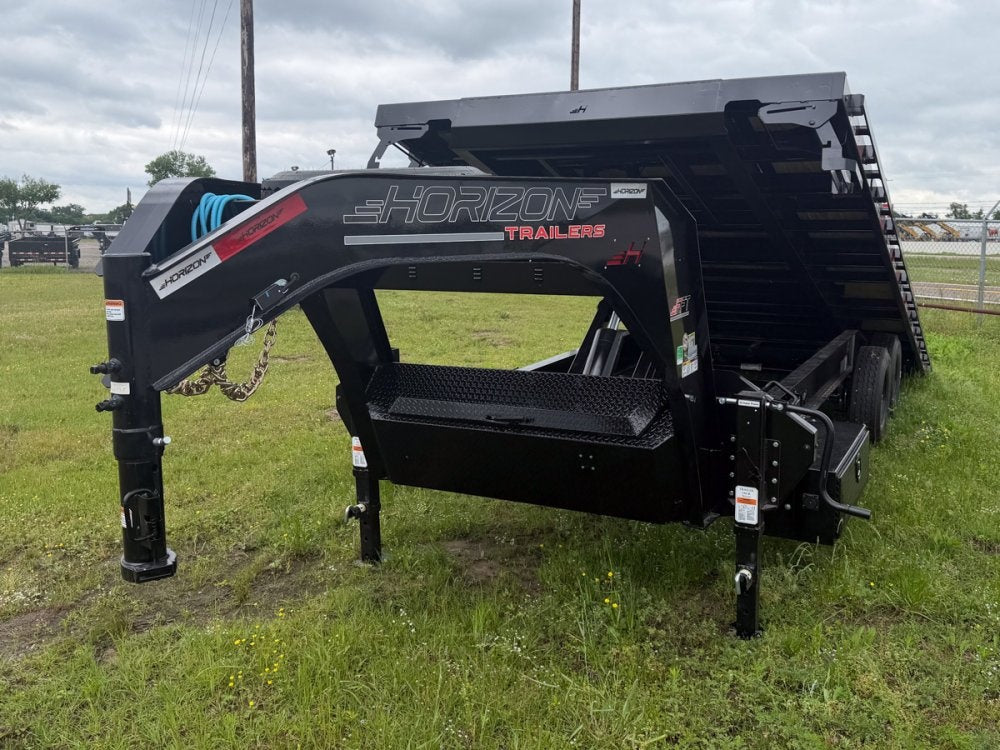 24' Horizon FFT Gooseneck Full Deckover TIlt Trailer - (2) 7K Axles 16920