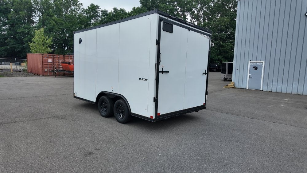 8.5 x 14 Qualitec Yukon Series TA (2) 3.5k Axles 84" Interior Height +Black Out Package +UTV Steel P - Enclosed - Stryker Dealership Group