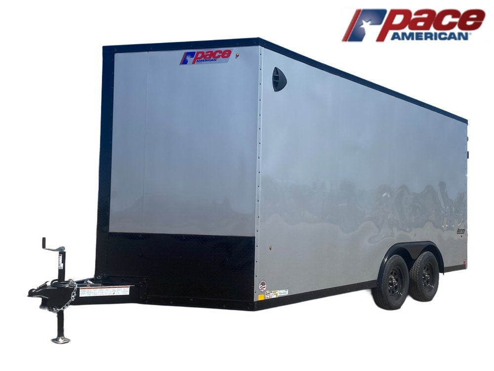 8.5 x 16 Journey SE Flat Top Sloped V Nose Car Hauler (2) 3500 lbs Axles - Enclosed - Stryker Dealership Group