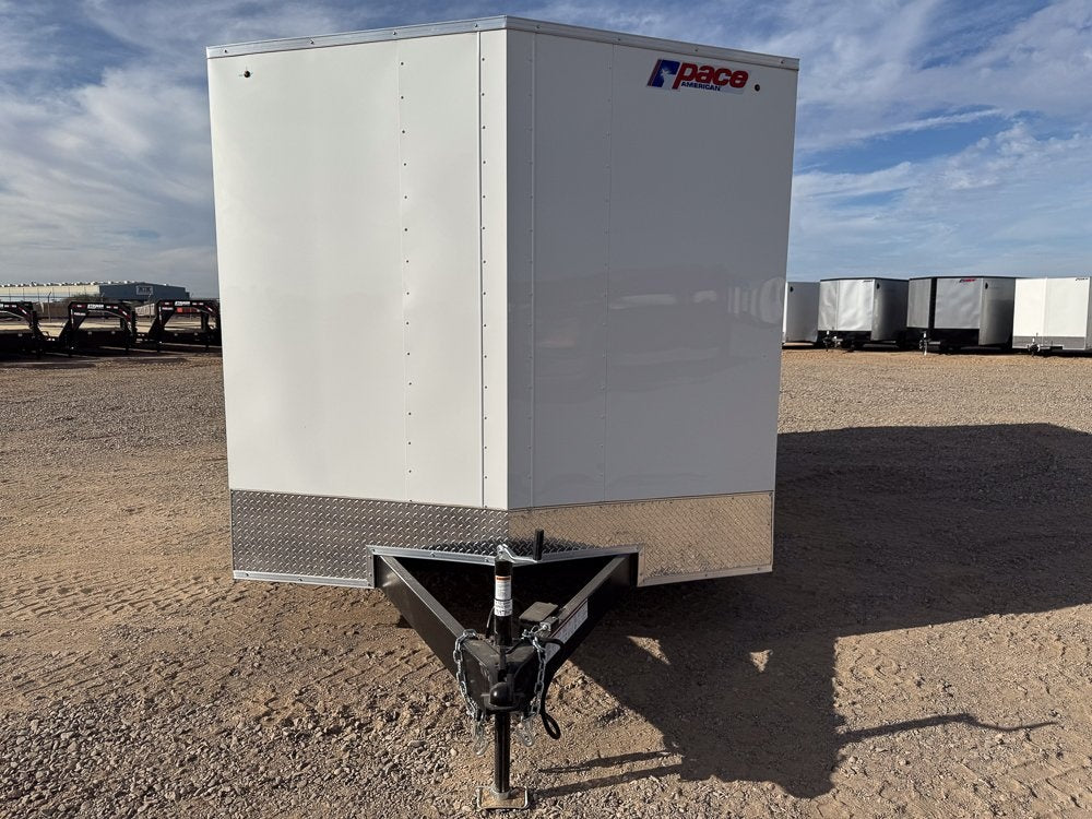 8.5 x 16 Outback DLX Flat Top V Nose Car Hauler (2) - 3500 lbs Axles - Enclosed - Stryker Dealership Group