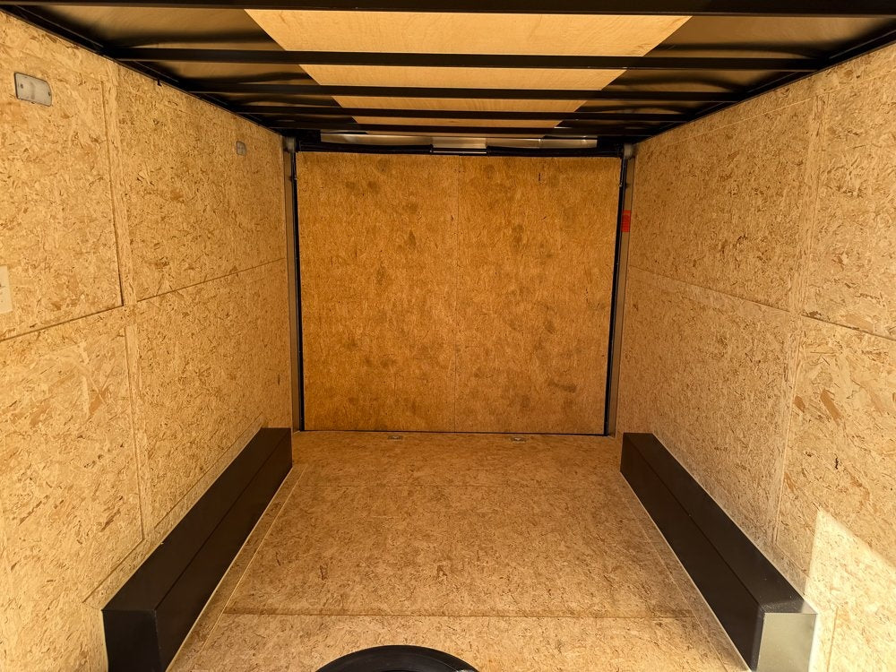 8.5 x 16 Outback DLX Flat Top V Nose Car Hauler (2) - 3500 lbs Axles - Enclosed - Stryker Dealership Group