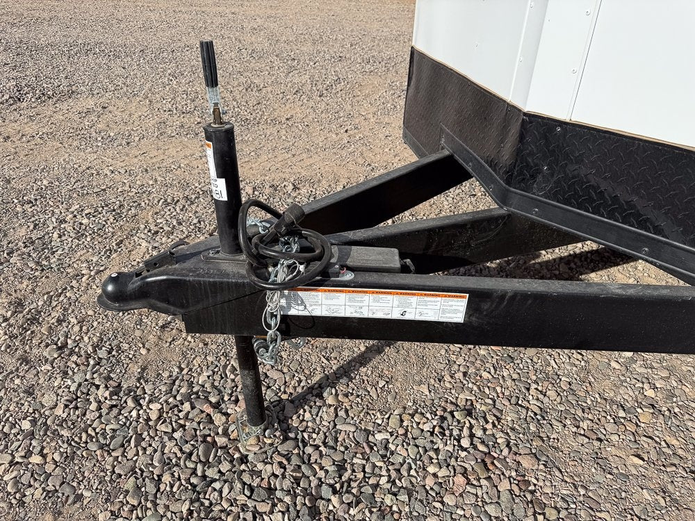 8.5 x 16 Outback DLX Flat Top V Nose Car Hauler (2) - 3500 lbs Axles - Enclosed - Stryker Dealership Group