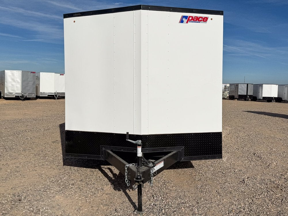 8.5 x 16 Outback DLX Flat Top V Nose Car Hauler (2) - 3500 lbs Axles - Enclosed - Stryker Dealership Group