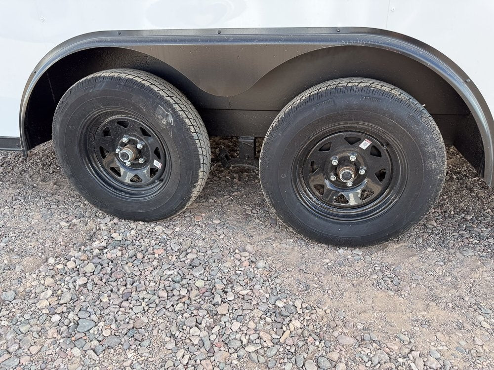 8.5 x 16 Outback DLX Flat Top V Nose Car Hauler (2) - 3500 lbs Axles - Enclosed - Stryker Dealership Group