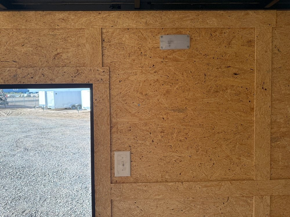 8.5 x 16 Outback DLX Flat Top V Nose Car Hauler (2) - 3500 lbs Axles - Enclosed - Stryker Dealership Group