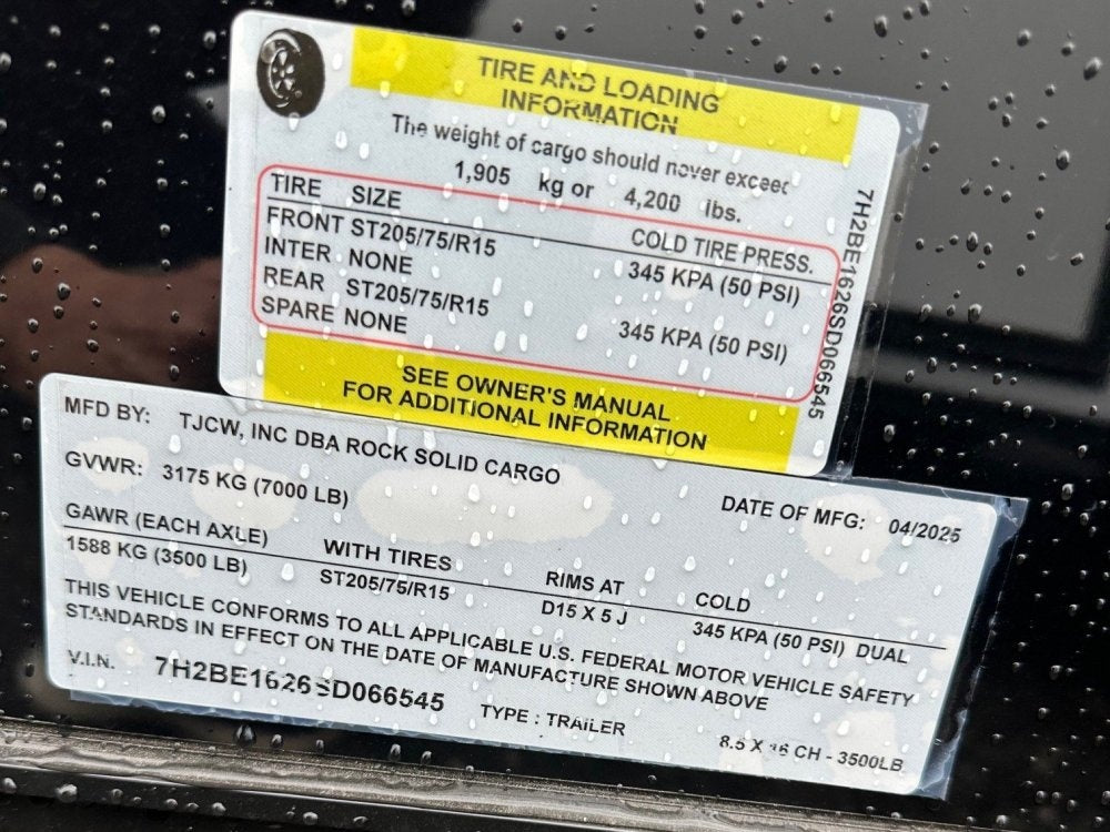 8.5 x 16 TA Enclosed Trailer - (2) .080 Polycore - Semi Screwless - Enclosed - Stryker Dealership Group