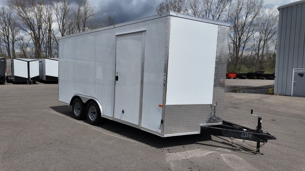 8.5 x 16 TA Enclosed Trailer - (2) 3500lb Axles - .080 Polycore - Semi-Screwless - Enclosed - Stryker Dealership Group