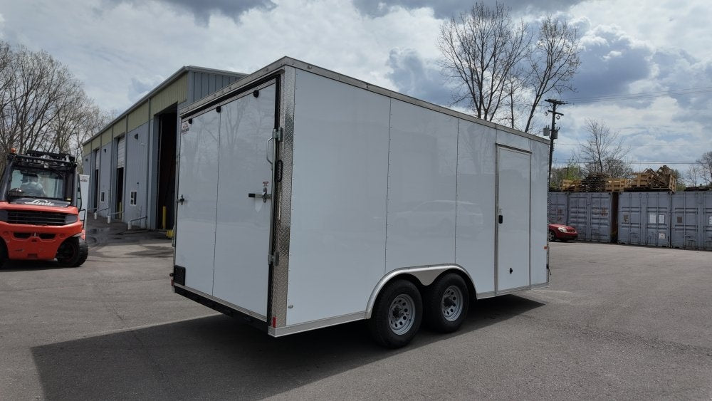 8.5 x 16 TA Enclosed Trailer - (2) 5200lb Axles - .080 Polycore - Semi-Screwless - Enclosed - Stryker Dealership Group