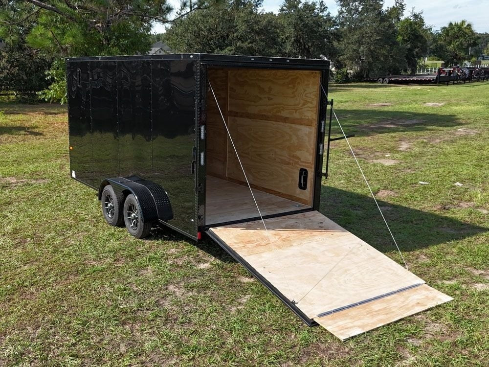 8.5 x 16 TA Enclosed Trailer - (2) 5200lb Axles - Black Out Package - .080 Polycore - Enclosed - Stryker Dealership Group