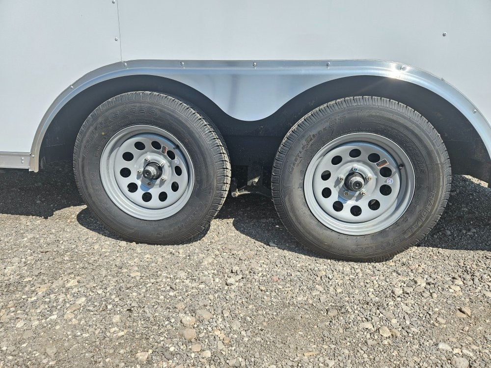 8.5 x 16 TA Poly/Semi-screw/6" add/60" TTT/Dual tail lights Eclosed Trailer - Enclosed - Stryker Dealership Group