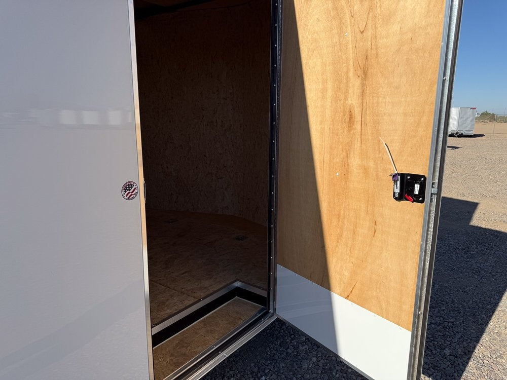 8.5 x 20 Outback DLX Flat Top V Nose Car Hauler 10k (2) - 5200 lbs Axles - Enclosed - Stryker Dealership Group