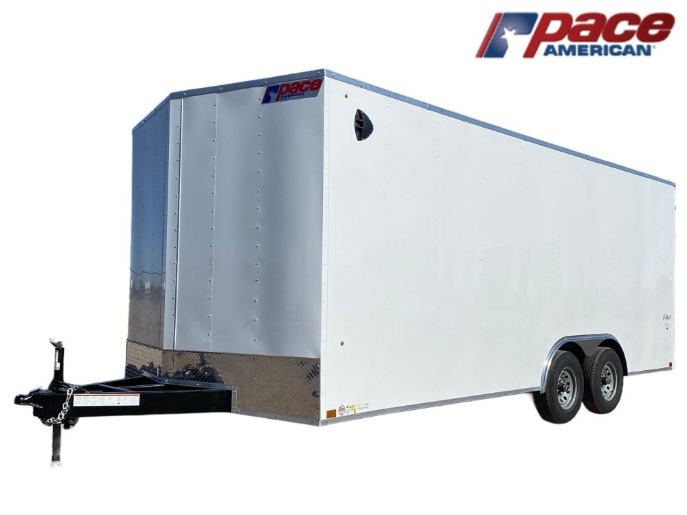 8.5 x 20 Outback DLX Flat Top V Nose Car Hauler (2) - 5200 lbs Axles - Enclosed - Stryker Dealership Group