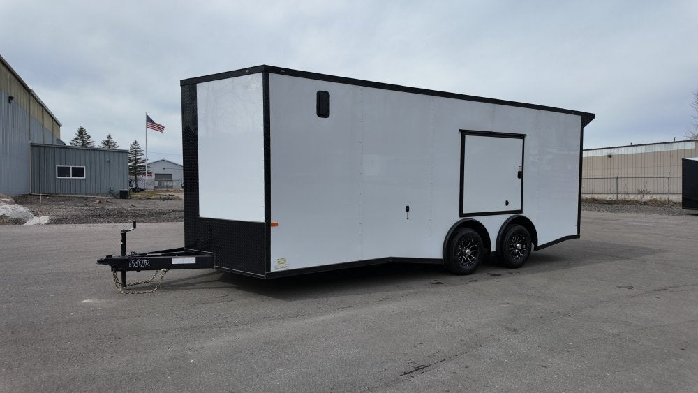 8.5 x 20 TA Enclosed Race Trailer - (2) 5200lb Axles - Black Out Package - .080 Polycore - Enclosed - Stryker Dealership Group