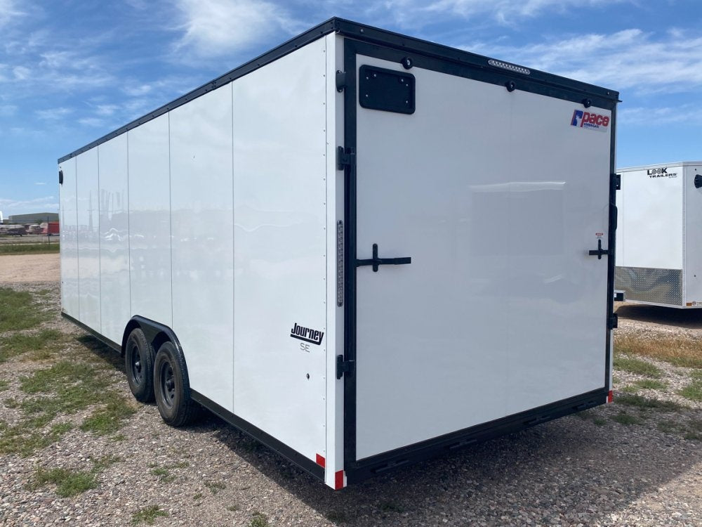 8.5 x 24 Journey SE Flat Top Sloped V Nose Car Hauler (2) 5200 lbs Axles - Enclosed - Stryker Dealership Group