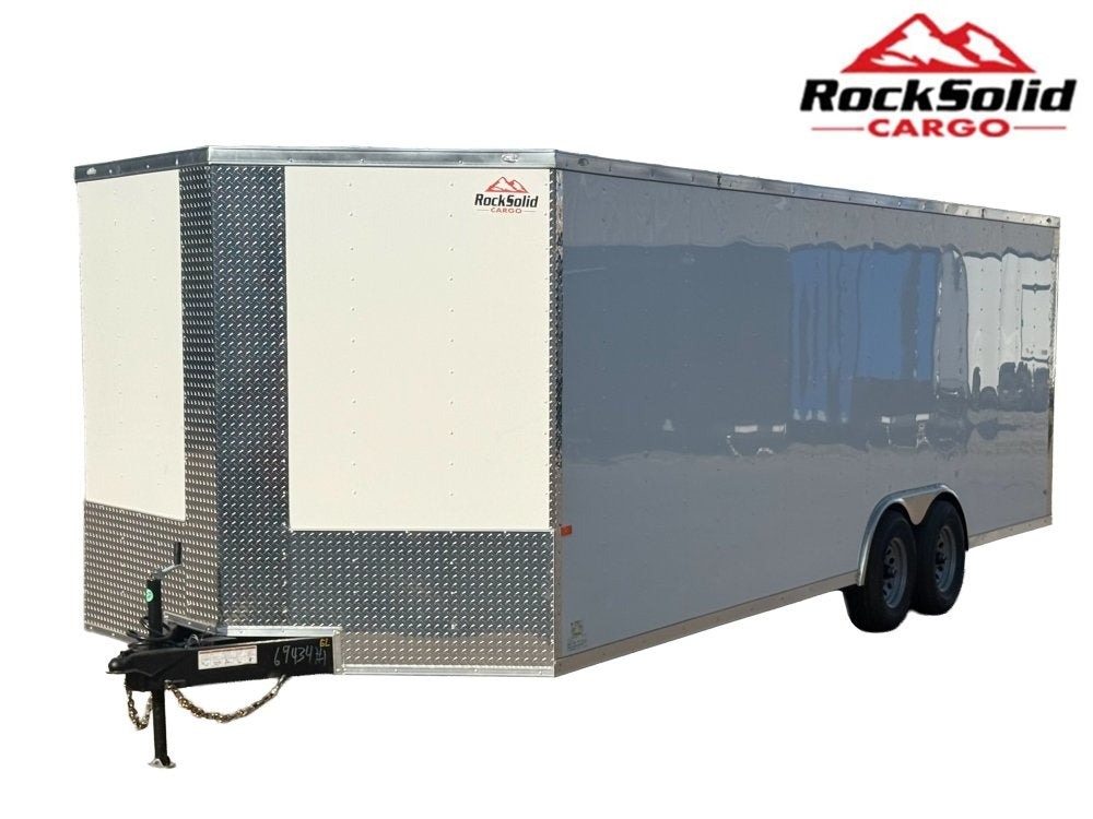 8.5 x 24 TA Enclosed - (2) 5200lb Drop Axles - .080 Polycore - Enclosed - Stryker Dealership Group