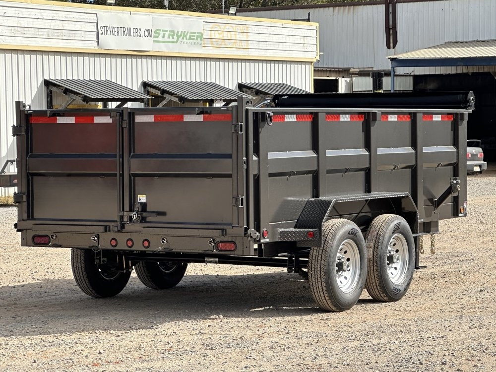 83"x14' Bumper Pull Dump Trailer 36" Sides - 14k GVWR - Telescopic - Dump Trailers/Dump Trailers - Stryker Dealership Group