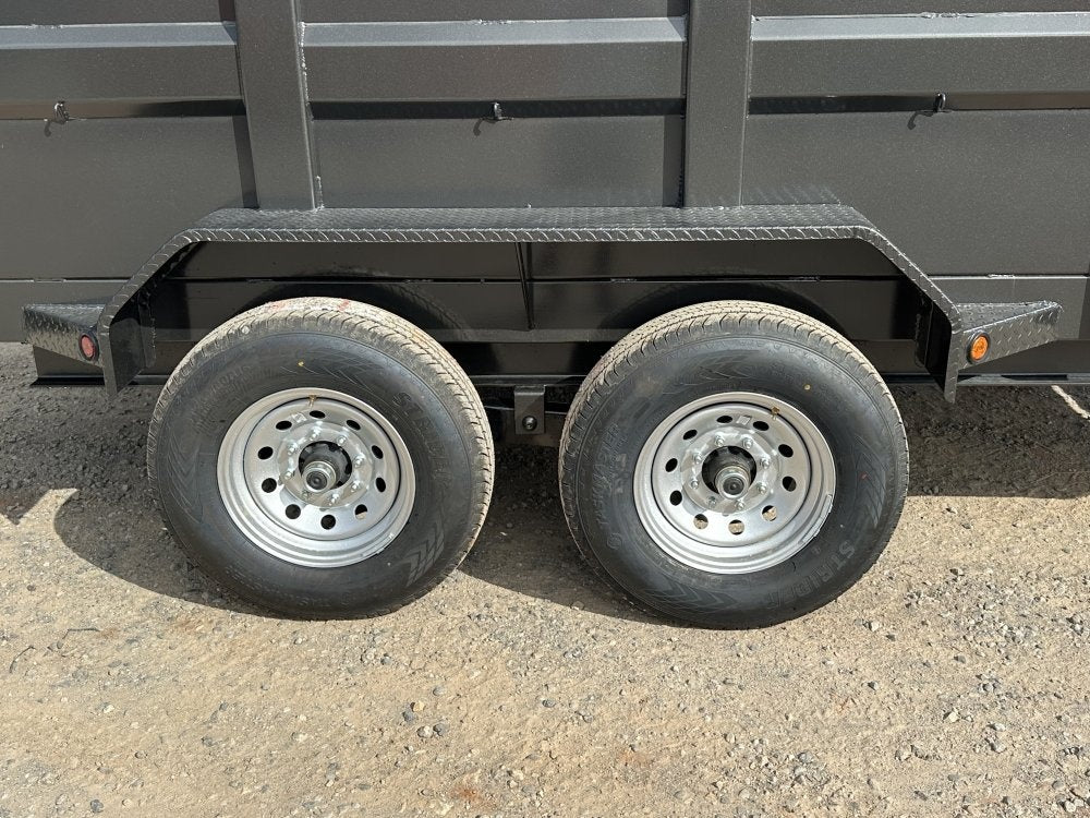 83"x14' Bumper Pull Dump Trailer 36" Sides - 14k GVWR - Telescopic - DT2 Contractor/Dump Trailers - Stryker Dealership Group