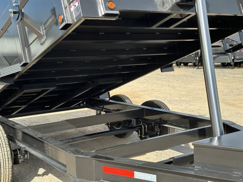 83"x14' Bumper Pull Dump Trailer 36" Sides - 14k GVWR - Telescopic - DT2 Contractor/Dump Trailers - Stryker Dealership Group
