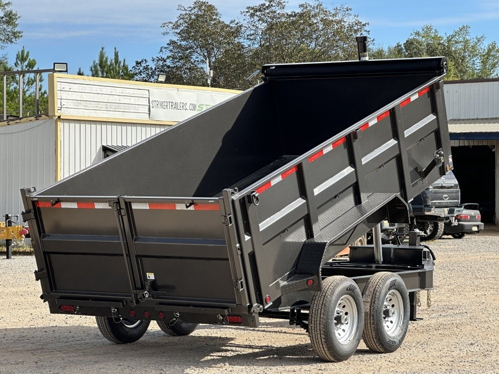 83"x14' Bumper Pull Dump Trailer 36" Sides - 14k GVWR - Telescopic - DT2 Contractor/Dump Trailers - Stryker Dealership Group
