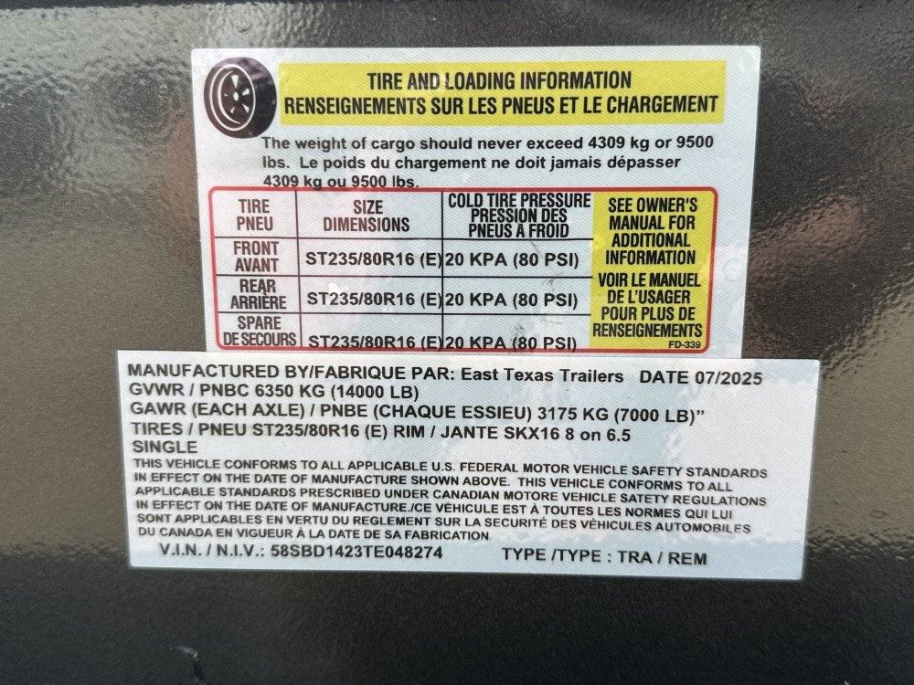 83"x14' Bumper Pull Dump Trailer 36" Sides - 14k GVWR - Telescopic - Dump Trailers/Dump Trailers - Stryker Dealership Group