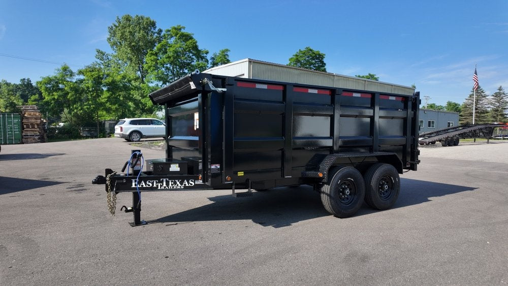 83"x14' Bumper Pull Dump Trailer 48" Sides - 14k GVWR - DT2 Contractor/Dump Trailers - Stryker Dealership Group