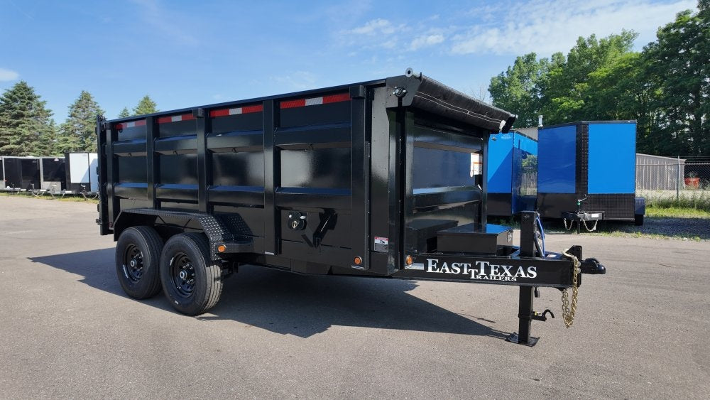 83"x14' Bumper Pull Dump Trailer 48" Sides - 14k GVWR - DT2 Contractor/Dump Trailers - Stryker Dealership Group