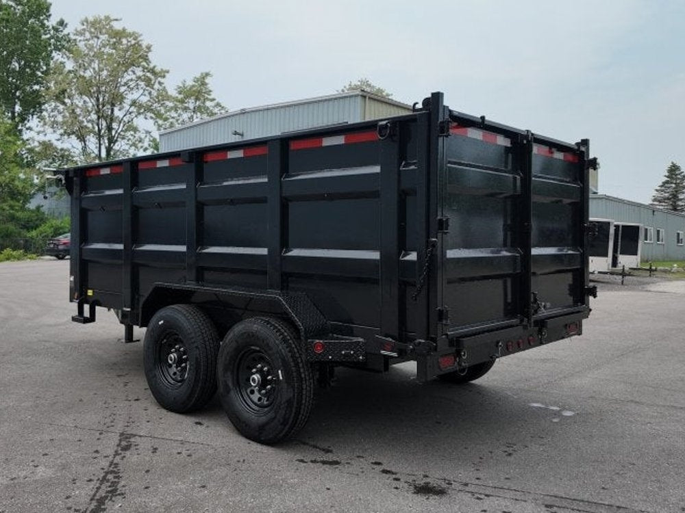 83"x14' Bumper Pull Dump Trailer 48" Sides - 14k GVWR - DT2 Contractor/Dump Trailers - Stryker Dealership Group